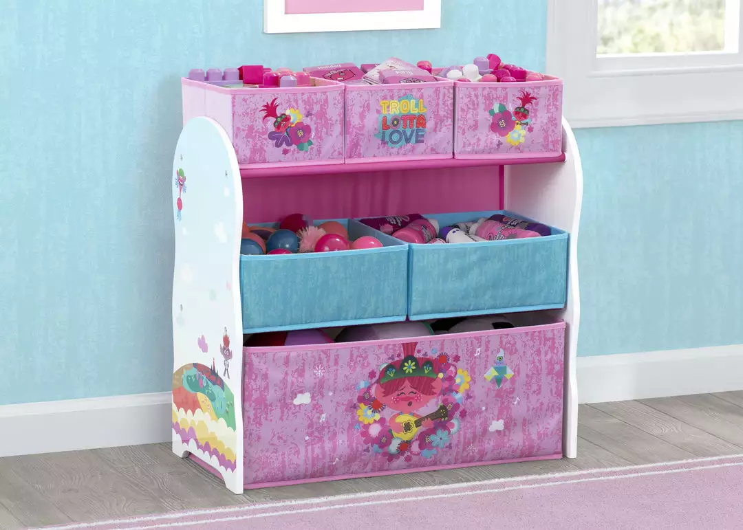 Delta Children Trolls World Tour Design And Store 6 Bin Toy Organizer 3 Delta Children Trolls World Tour Design And Store 6 Bin Toy Organizer