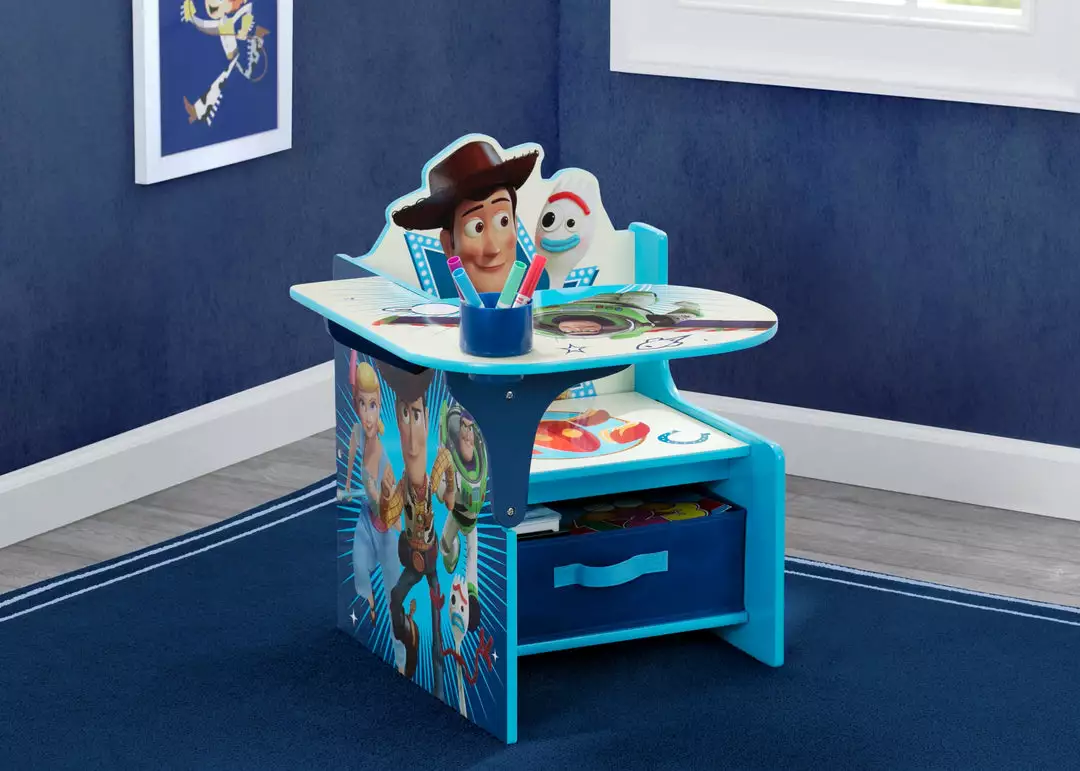 Disney/Pixar Activity Desks Toy Story 4 Chair Desk With Storage Bin By Delta Children 3 Disney/Pixar Activity Desks Toy Story 4 Chair Desk With Storage Bin By Delta Children