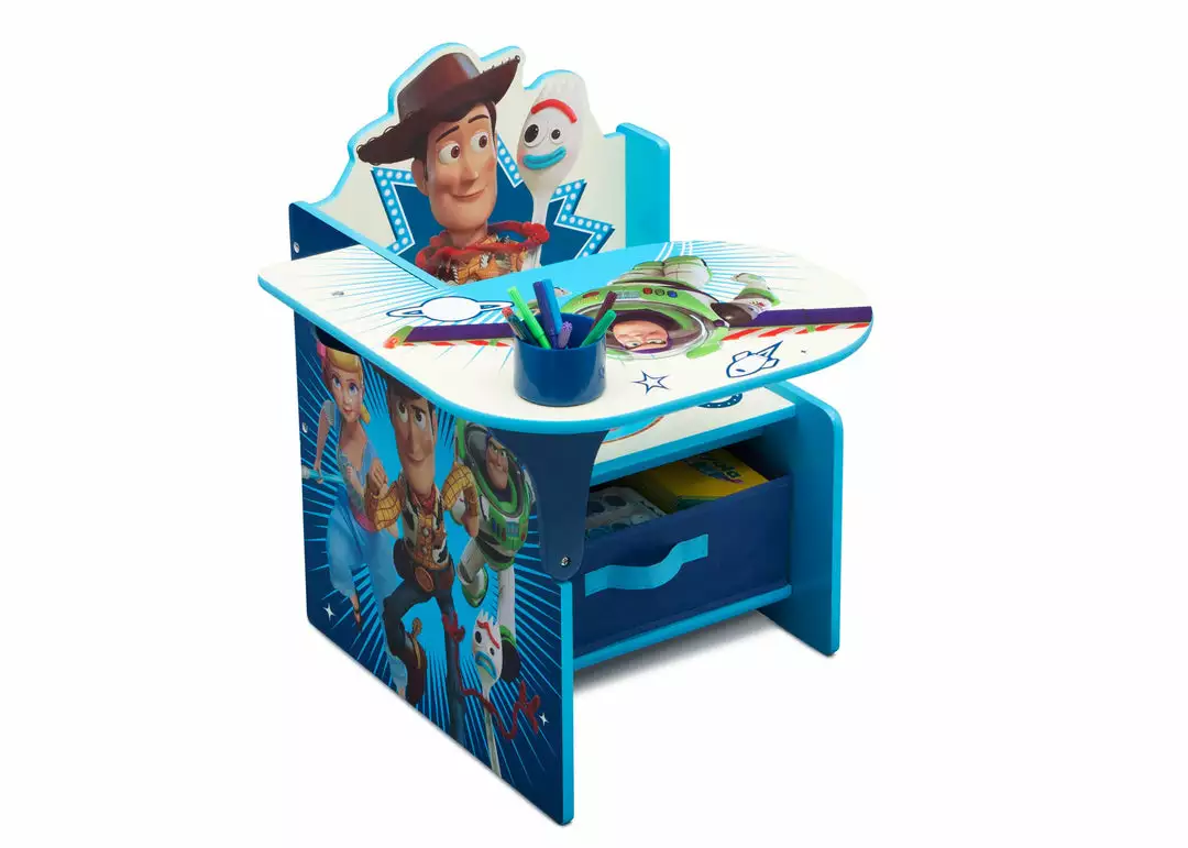 Disney/Pixar Activity Desks Toy Story 4 Chair Desk With Storage Bin By Delta Children 4 Disney/Pixar Activity Desks Toy Story 4 Chair Desk With Storage Bin By Delta Children