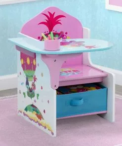 Delta Children Trolls World Tour Chair Desk With Storage Bin