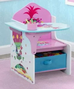 Delta Children Trolls World Tour Chair Desk With Storage Bin