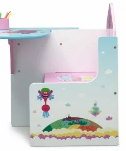 Delta Children Trolls World Tour Chair Desk With Storage Bin