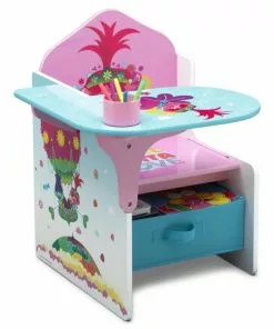 Delta Children Trolls World Tour Chair Desk With Storage Bin