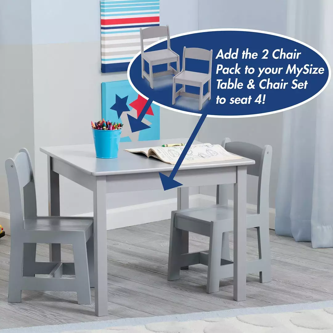 Delta Children Table & Chair Sets MySize Wood Kids Chairs For Playroom (Pack Of 2) 18 Delta Children Table & Chair Sets MySize Wood Kids Chairs For Playroom (Pack Of 2)