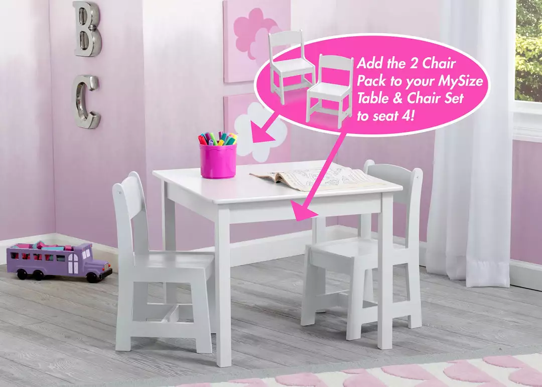 Delta Children Table & Chair Sets MySize Wood Kids Chairs For Playroom (Pack Of 2) 9 Delta Children Table & Chair Sets MySize Wood Kids Chairs For Playroom (Pack Of 2)