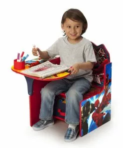 Delta Children Activity Desks Spider-Man Chair Desk With Storage Bin