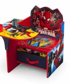Delta Children Activity Desks Spider-Man Chair Desk With Storage Bin