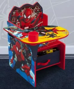 Delta Children Activity Desks Spider-Man Chair Desk With Storage Bin