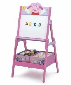 Delta Children Peppa Pig Wooden Activity Easel With Storage Gifts