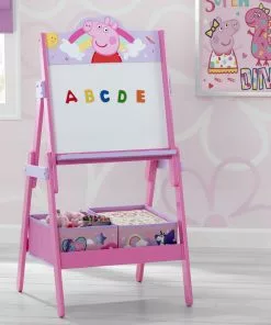 Delta Children Peppa Pig Wooden Activity Easel With Storage Gifts