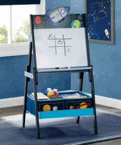 Delta Children Space Adventures Wooden Activity Easel With Storage