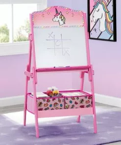 Delta Children Rainbow Dreams Wooden Activity Easel With Storage