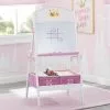 Delta Children Princess Crown Wooden Activity Easel With Storage