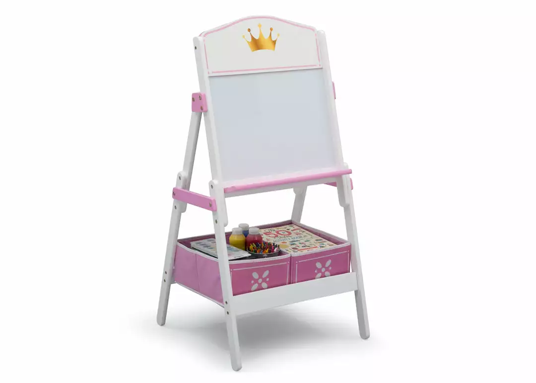 Delta Children Princess Crown Wooden Activity Easel With Storage 4 Delta Children Princess Crown Wooden Activity Easel With Storage