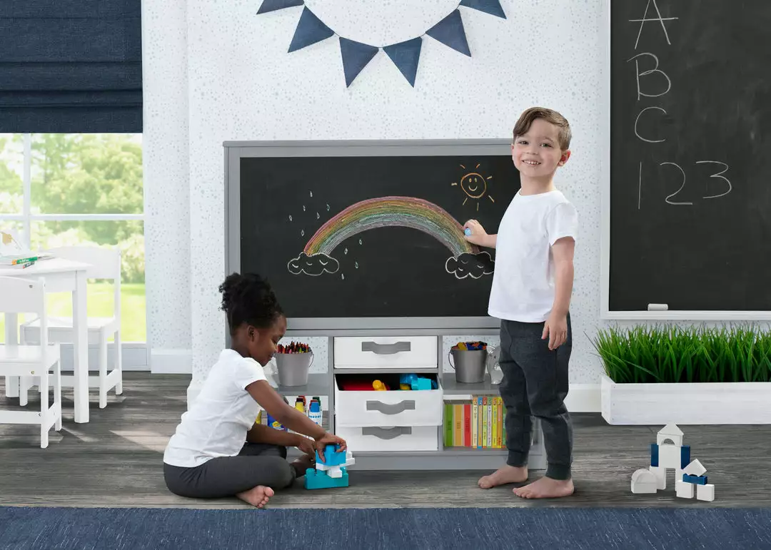 Delta Children At-Home Artist Center – Deluxe Double-Sided Easel & Storage Unit 4 Delta Children At-Home Artist Center – Deluxe Double-Sided Easel & Storage Unit