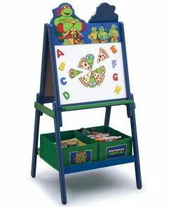 Delta Children Teenage Mutant Ninja Turtles Wooden Double Sided Activity Easel Easels