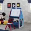 Delta Children Mickey Mouse Activity Center - Easel Desk With Stool & Toy Organizer Easels