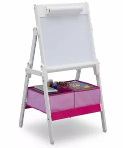 Delta Children Classic Kids Whiteboard/Dry Erase Easel With Paper Roll And Storage