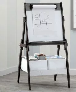 Delta Children Classic Kids Whiteboard/Dry Erase Easel With Paper Roll And Storage