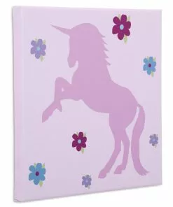 Delta Children Unicorn 3-Piece Canvas Wall Art Set For Girls