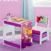 Delta Children Princess Kids Wood Desk And Chair Set