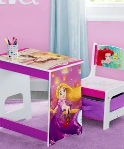 Delta Children Princess Kids Wood Desk And Chair Set