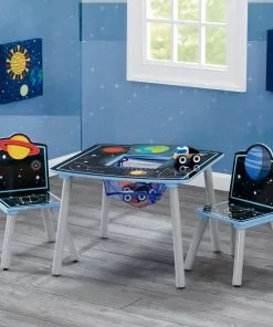 Delta Children Table & Chair Sets Space Adventures Kids Wood Table And Chair Set With Storage