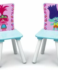 Delta Children Trolls World Tour Table And Chair Set With Storage