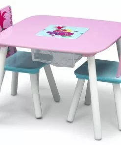 Delta Children Trolls World Tour Table And Chair Set With Storage