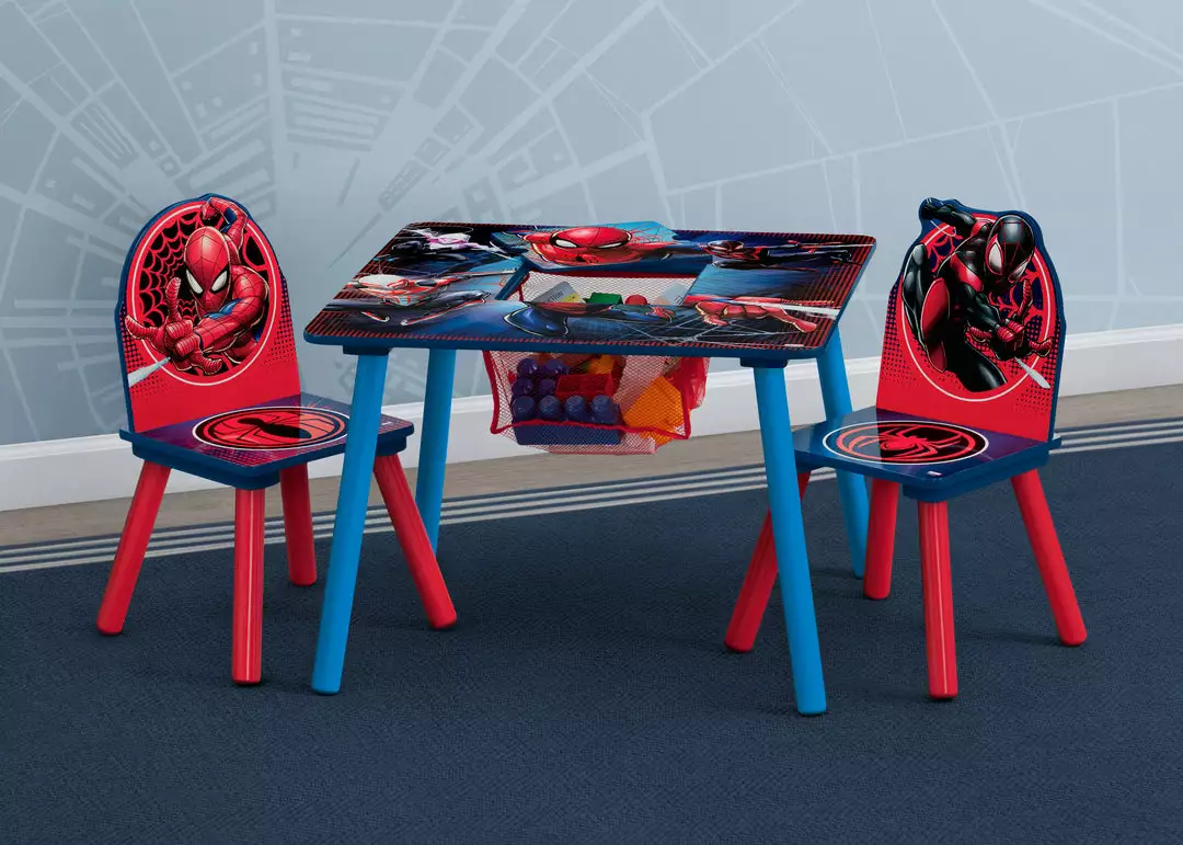 Delta Children Spider-Man Table And Chair Set With Storage 3 Delta Children Spider-Man Table And Chair Set With Storage