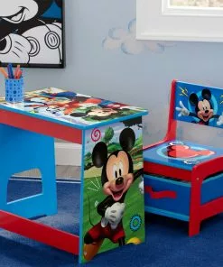 Delta Children Activity Desks Mickey Mouse Kids Wood Desk And Chair Set