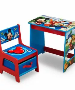 Delta Children Activity Desks Mickey Mouse Kids Wood Desk And Chair Set