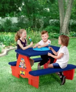 Delta Children What's New PAW Patrol 4 Seat Activity Picnic Table With LEGO Compatible Tabletop 23 Delta Children What's New PAW Patrol 4 Seat Activity Picnic Table With LEGO Compatible Tabletop