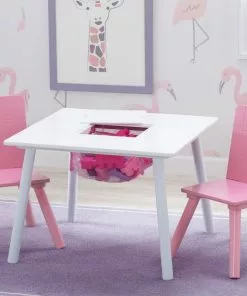 Delta Children Kids Table And Chair Set With Storage (2 Chairs Included)