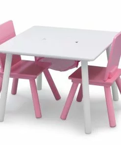 Delta Children Kids Table And Chair Set With Storage (2 Chairs Included)