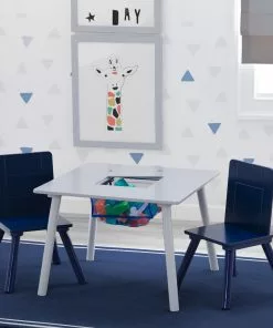 Delta Children Kids Table And Chair Set With Storage (2 Chairs Included)