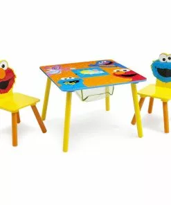 Delta Children Sesame Street Puzzle Table & Chair Set With Storage Table & Chair Sets 9 Delta Children Sesame Street Puzzle Table & Chair Set With Storage Table & Chair Sets