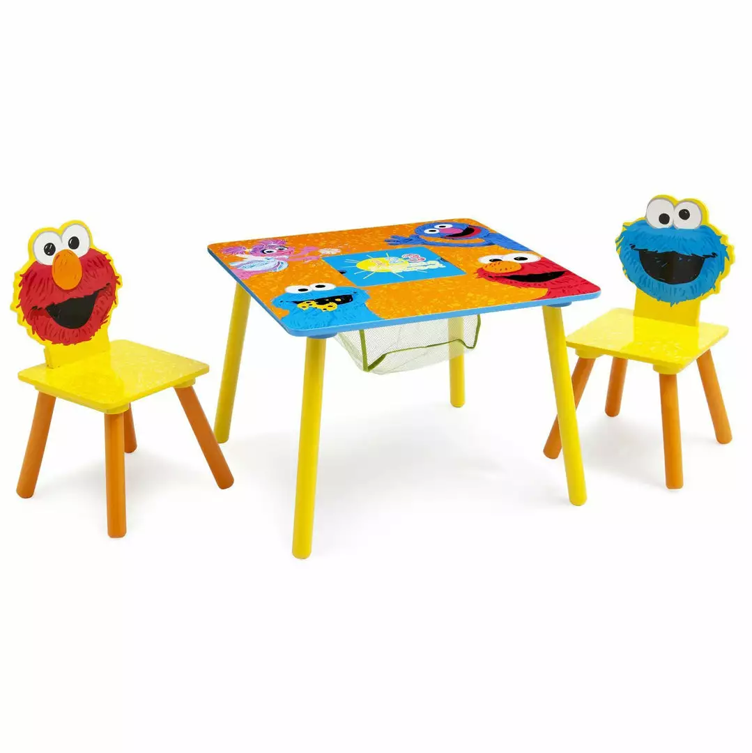 Delta Children Sesame Street Puzzle Table & Chair Set With Storage Table & Chair Sets 6 Delta Children Sesame Street Puzzle Table & Chair Set With Storage Table & Chair Sets