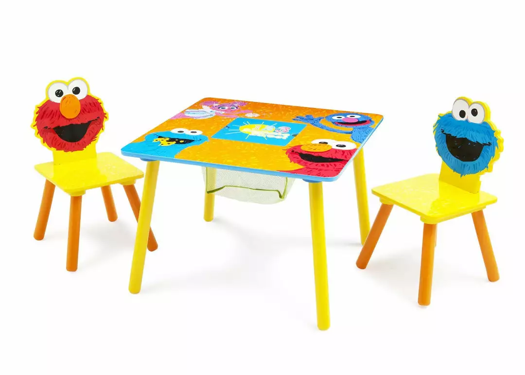 Delta Children Sesame Street Puzzle Table & Chair Set With Storage Table & Chair Sets 5 Delta Children Sesame Street Puzzle Table & Chair Set With Storage Table & Chair Sets