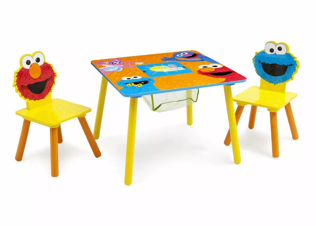 Delta Children Sesame Street Puzzle Table & Chair Set With Storage Table & Chair Sets 4 Delta Children Sesame Street Puzzle Table & Chair Set With Storage Table & Chair Sets