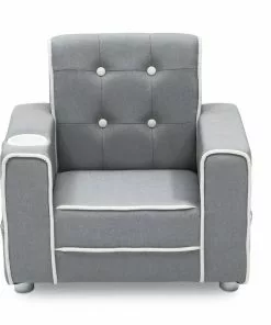 Delta Children Chelsea Kids Upholstered Chair With Cup Holder