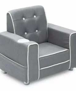 Delta Children Chelsea Kids Upholstered Chair With Cup Holder