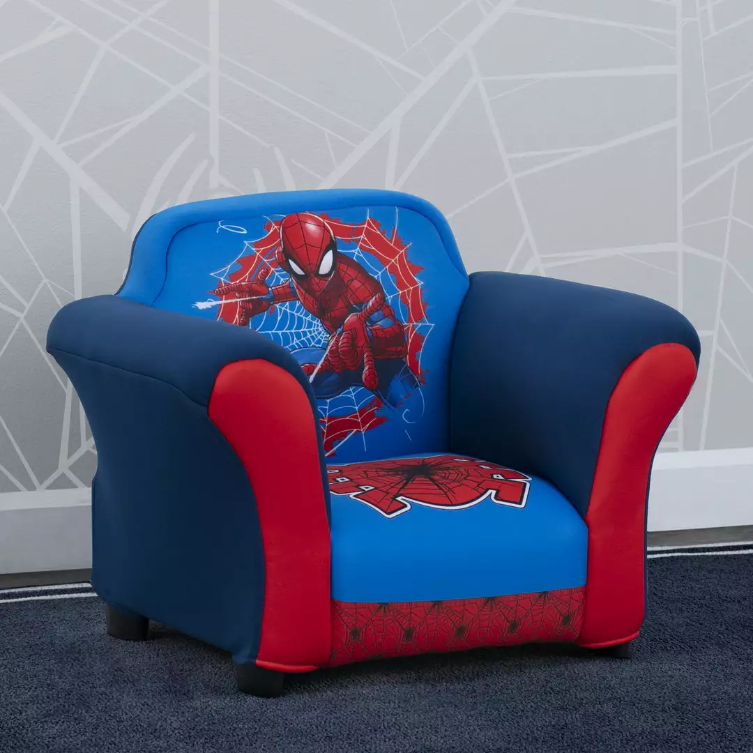 Delta Children Spider-Man Upholstered Chair With Sculpted Plastic Frame 3 Delta Children Spider-Man Upholstered Chair With Sculpted Plastic Frame