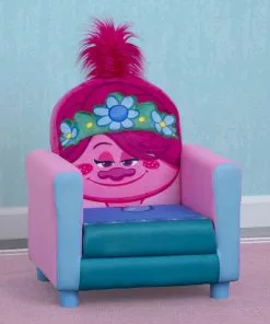 Delta Children Trolls World Tour Poppy Figural Upholstered Kids Chair Kids’ Chairs