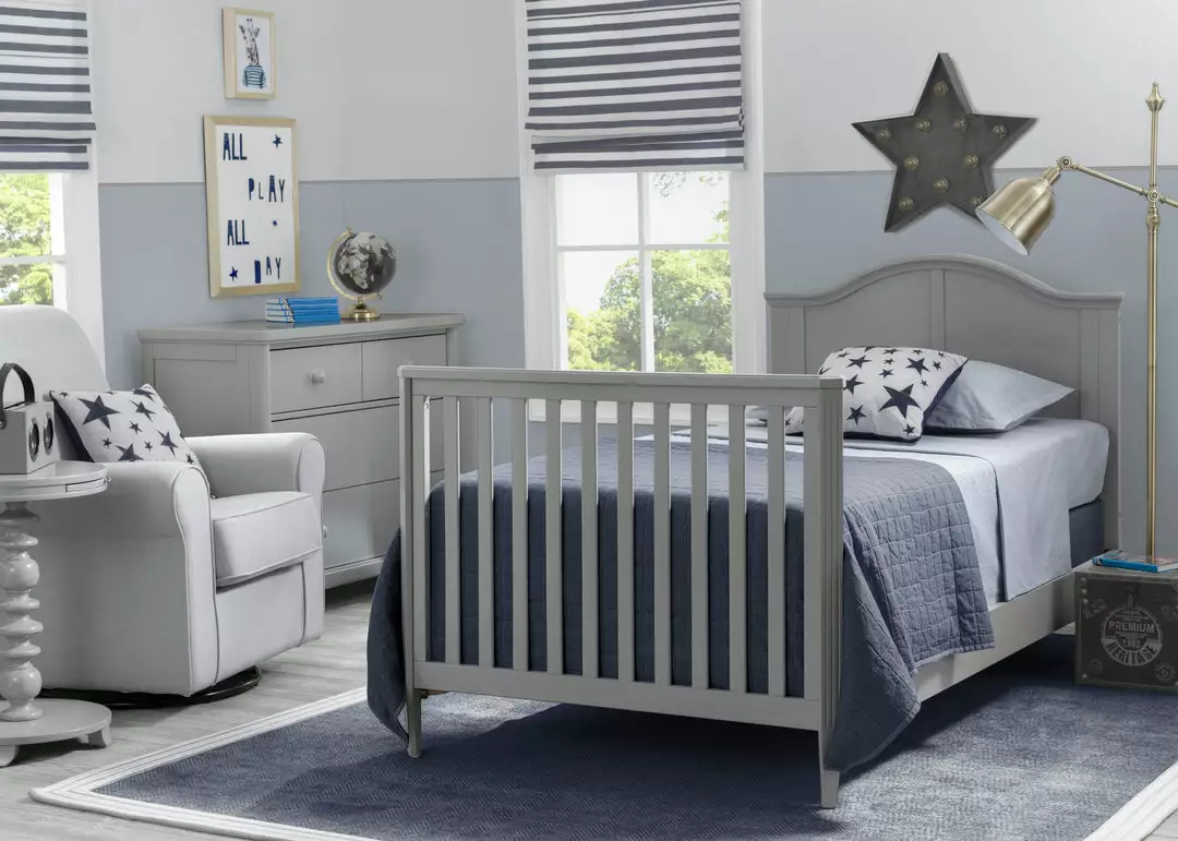 Delta Children Parker Mini Convertible Baby Crib With Mattress And 2 Sheets 5 Delta Children Parker Mini Convertible Baby Crib With Mattress And 2 Sheets