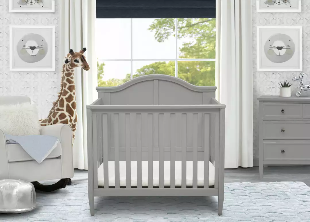 Delta Children Parker Mini Convertible Baby Crib With Mattress And 2 Sheets 4 Delta Children Parker Mini Convertible Baby Crib With Mattress And 2 Sheets