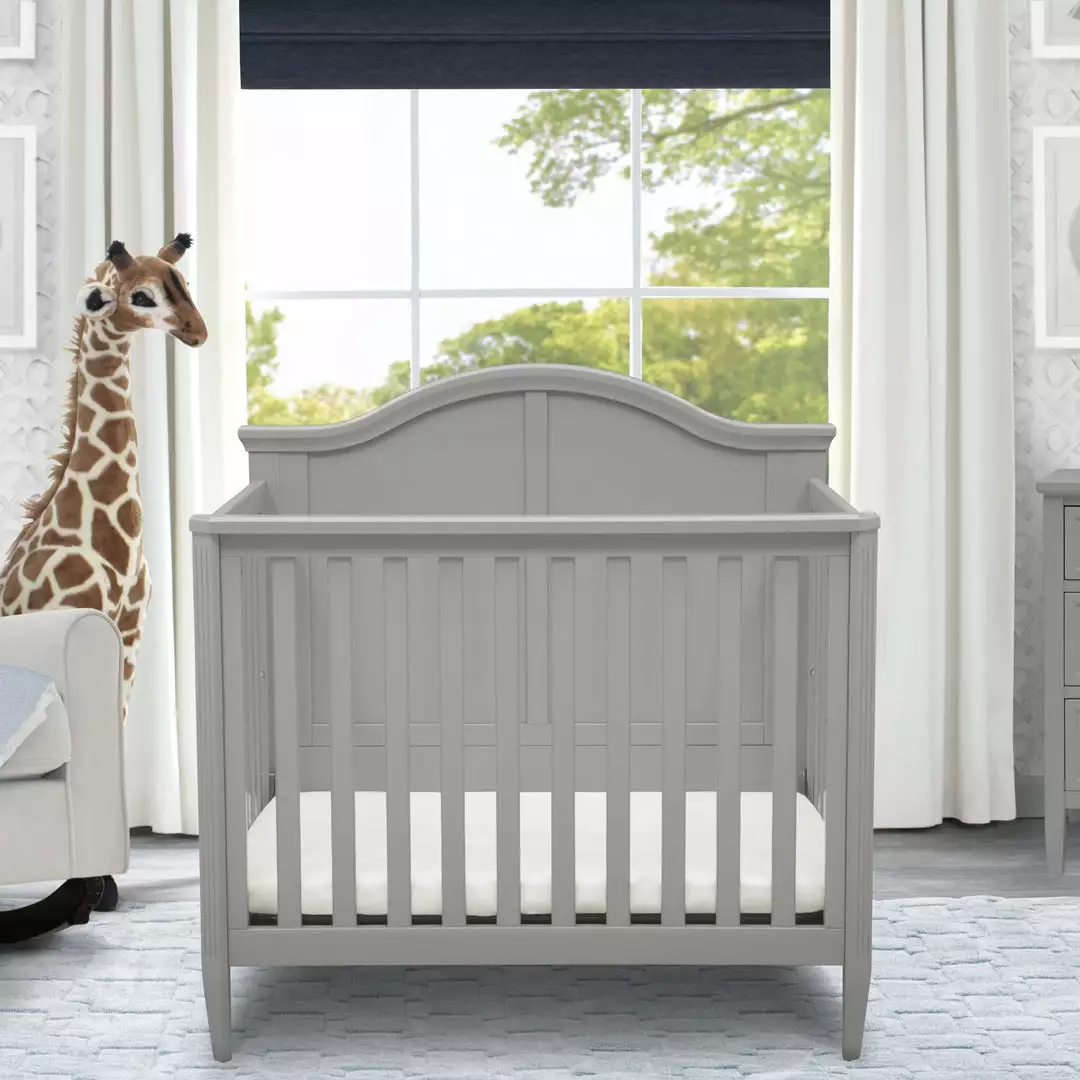 Delta Children Parker Mini Convertible Baby Crib With Mattress And 2 Sheets 3 Delta Children Parker Mini Convertible Baby Crib With Mattress And 2 Sheets