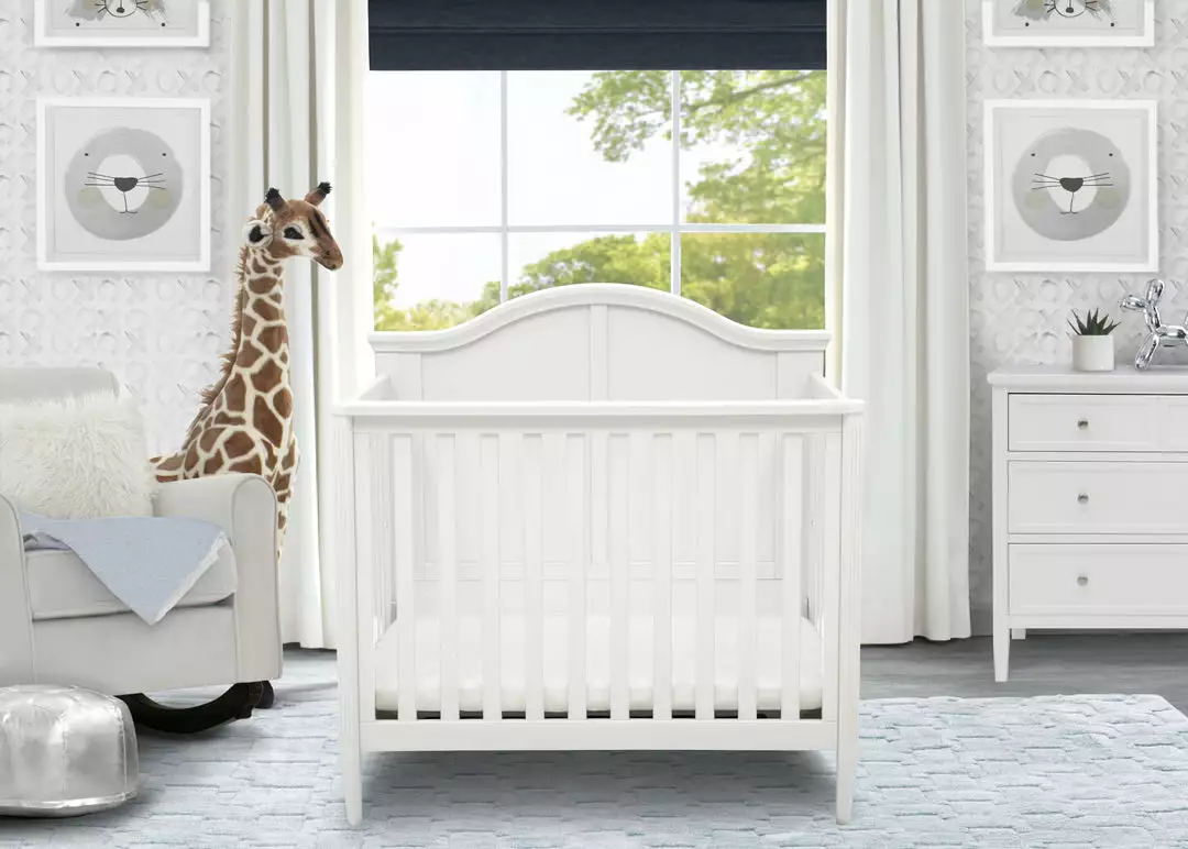 Delta Children Parker Mini Convertible Baby Crib With Mattress And 2 Sheets 11 Delta Children Parker Mini Convertible Baby Crib With Mattress And 2 Sheets
