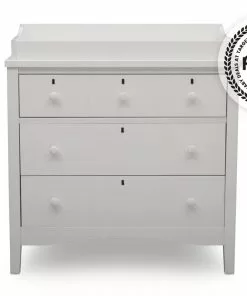 Delta Children Dressers & Changing Tables Farmhouse 3 Drawer Dresser With Changing Top