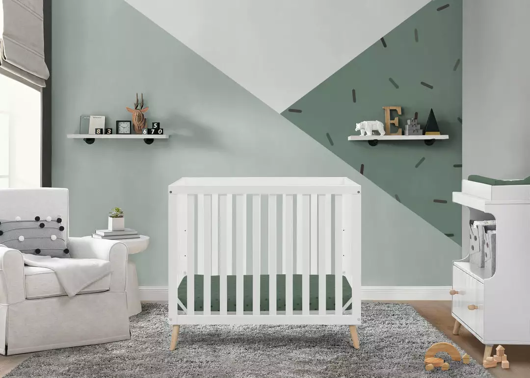 Delta Children Baby Cribs Essex Convertible Mini Baby Crib With 2.75-Inch Mattress 8 Delta Children Baby Cribs Essex Convertible Mini Baby Crib With 2.75-Inch Mattress